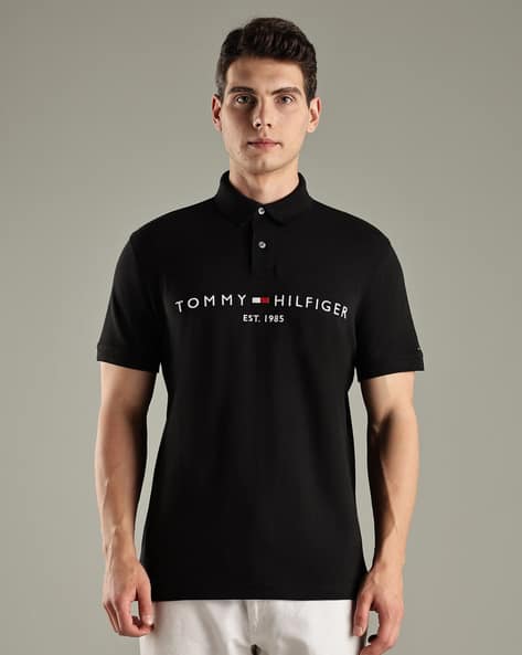 Ajio T Shirt Tommy Hilfiger Polo Buy Navy Blue Tshirts For Men By TOMMY  HILFIGER Online - Main Image