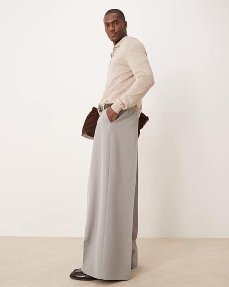 ASOS DESIGN Extreme Wide-Leg Pleated Trousers - Image 2