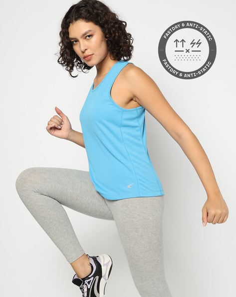 PERFORMAX Women Regular Fit Round-Neck Running Tank T-Shirt