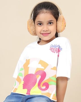kidsville Girls Graphic Round- Neck T-shirt-picture-37