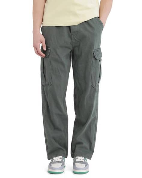 Rare Rabbit Men Flexi Waist Mid Rise Baggy Jeans