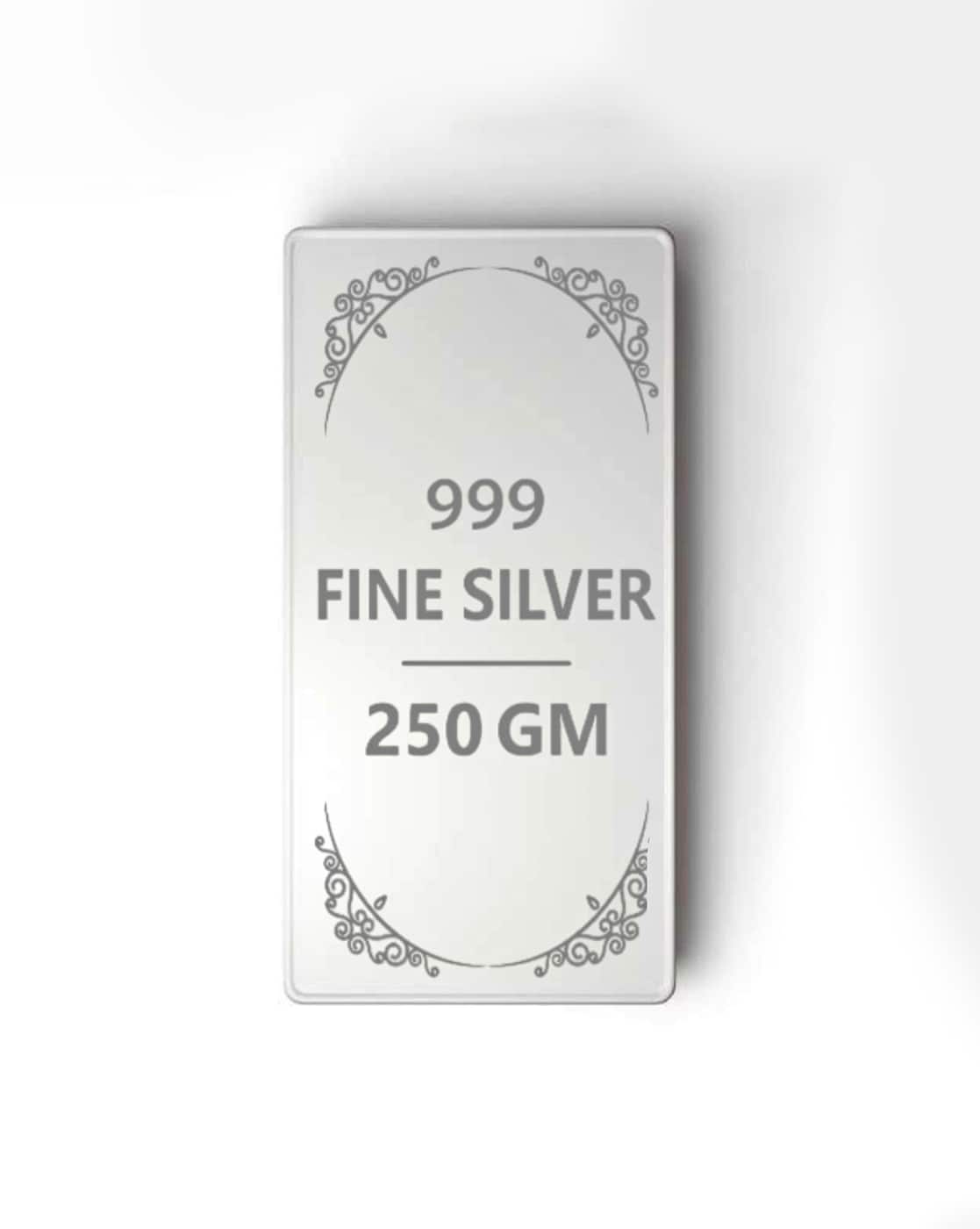 Muthoot PAPPACHAN 250 Gm For Women (999, FreeSize) Women Pure Silver Bar For Women (Silver, FreeSize)