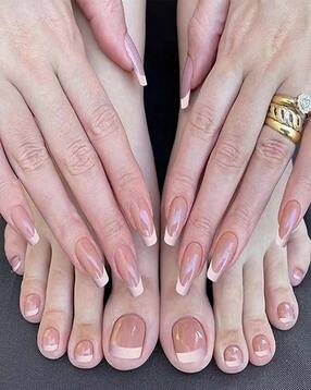 pink truck Set Of 48 Artificial Reusable Hand Toe Nail With Glue -picture-28