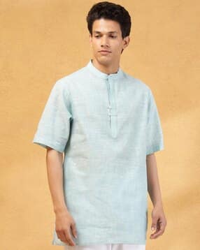 fabindia Men Relaxed Fit Short Kurta-picture-19