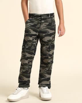 u.s. polo assn. Boys Flat Front Camouflage Cargo Pants-picture-30