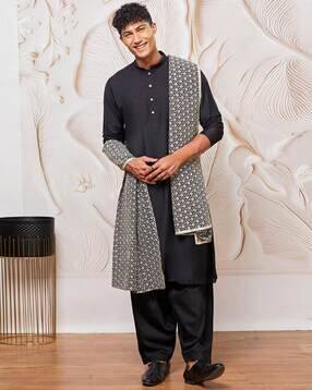 vastramay Men Embroidered Rayon Stole-picture-13