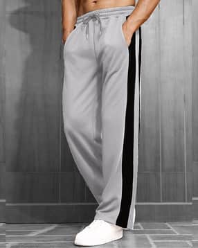 jump cuts Men Mid Rise Straight Track Pants  -picture-14