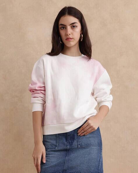 Women Ombre-dyed Regular Fit Sweatshirt