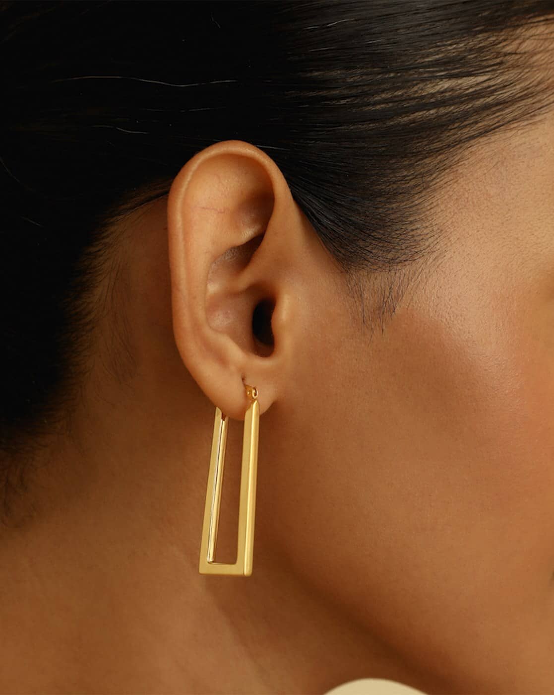 Buy MISS JO Women Gold-Plated Hoop Earrings Gold-Toned Color