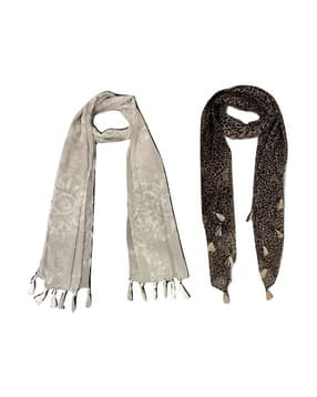 stole villa Women Floral Cotton Scarf -picture-24