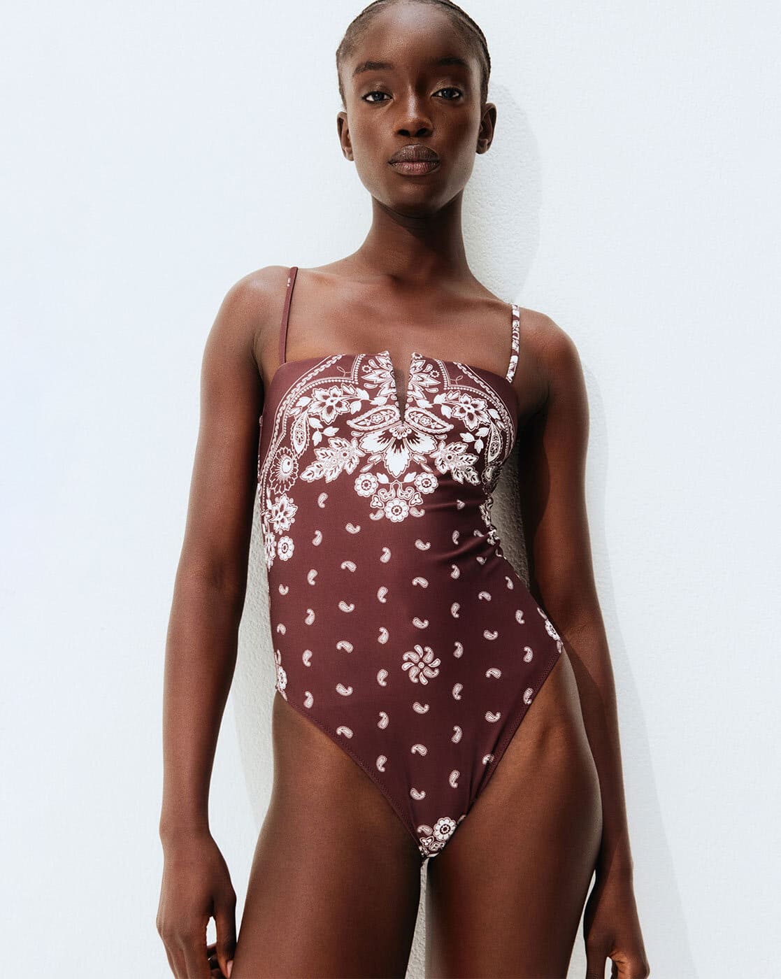 【 M】Knuth Marf flower paint swimwear -1117Wx1400H-701562468-brown-
