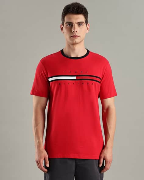 TOMMY HILFIGER Logo Regular Fit Crew- Neck T-shirt