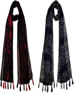 stole villa Women Floral Cotton Scarf -picture-22