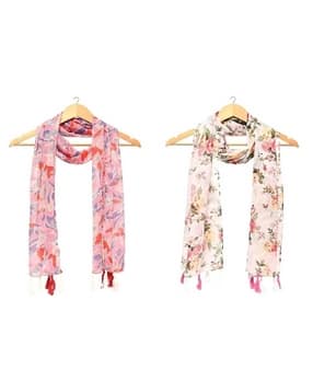 stole villa Women Floral Cotton Scarf -picture-53