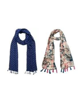 stole villa Women Floral Cotton Scarf -picture-17