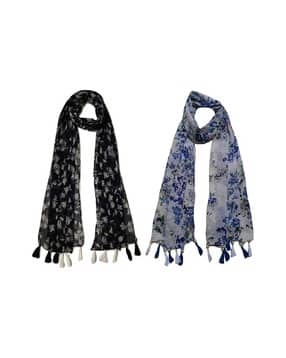 stole villa Women Floral Cotton Scarf -picture-52