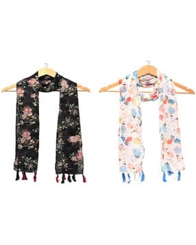 stole villa Women Floral Cotton Scarf -picture-30