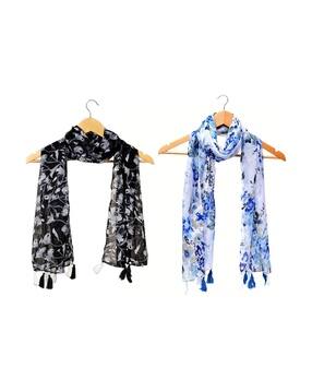 stole villa Women Floral Cotton Scarf -picture-14