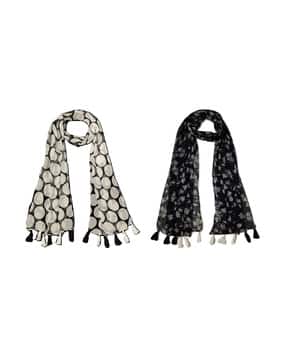 stole villa Women Floral Cotton Scarf -picture-19