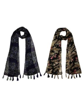 stole villa Women Floral Cotton Scarf -picture-18