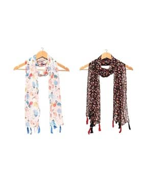 stole villa Women Floral Cotton Scarf -picture-38
