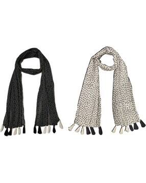 stole villa Women Floral Cotton Scarf -picture-32