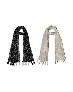 stole villa Women Floral Cotton Scarf -picture-36