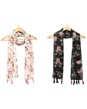 stole villa Women Floral Cotton Scarf -picture-12