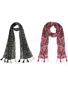 stole villa Women Floral Cotton Scarf -picture-23
