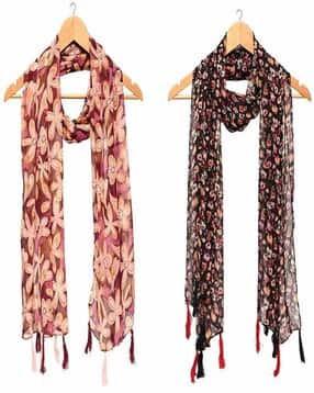 stole villa Women Floral Cotton Scarf -picture-30