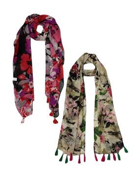 stole villa Women Floral Cotton Scarf -picture-38