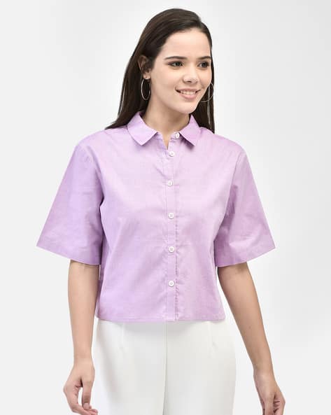 FUTURO Women Relaxed Fit Collar Neck Shirt