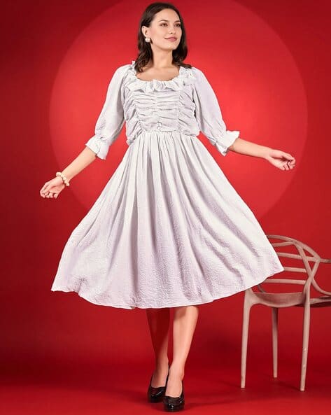 Buy White Dresses for Women by LEIA Online | Ajio.com