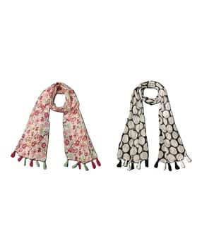 stole villa Women Floral Cotton Scarf -picture-15