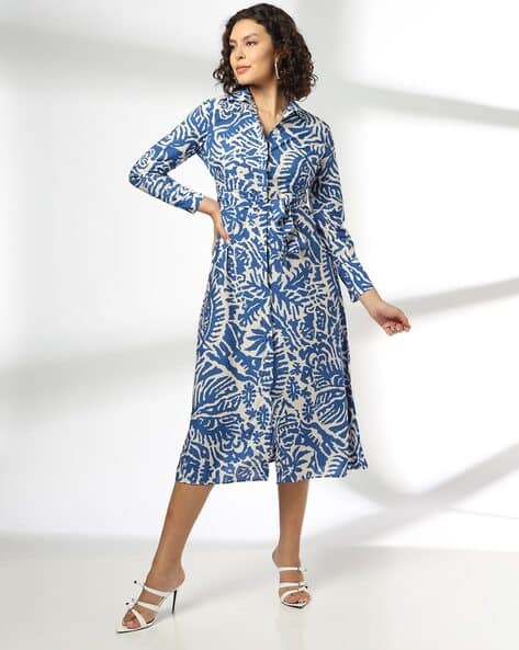 FIG Women Printed Shirt Dress