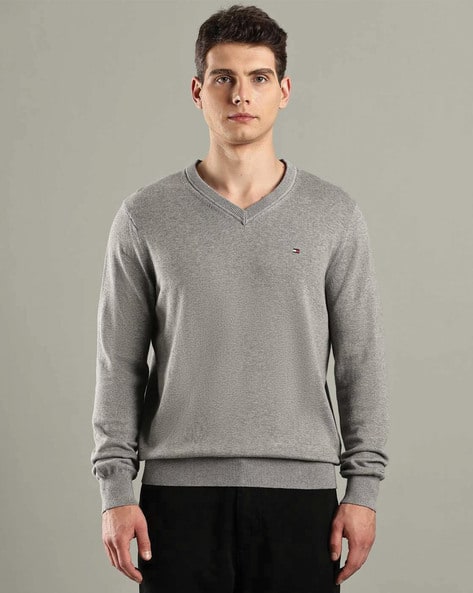 Regular-Fit Cotton Sweater