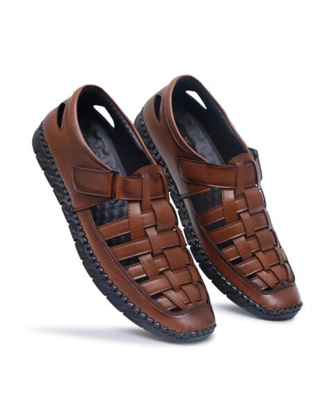 Buy Tan Sandals for Men by SHUAN Online | Ajio.com