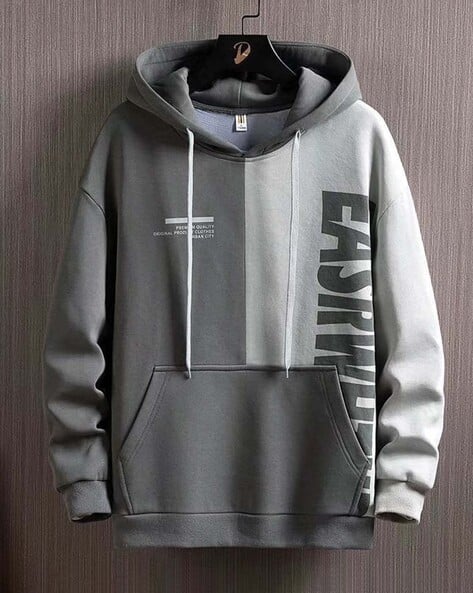 Men Regular Fit Graphic Hoodie