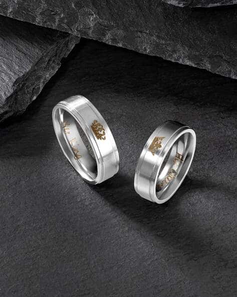 Ring Sets Peora Couple Rings Peora Silver Plated Crystal Couple