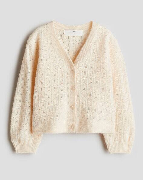 H BEAUTY&YOUTH ＜H＞CROPPED KNIT CARDIGAN H BEAUTY&YOUTH CROPPED