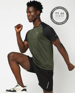 performax Men Colourblock Regular Fit Crew-Neck T-Shirt-picture-41