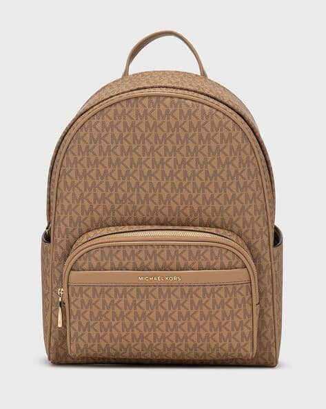 Buy Michael Kors Bex Medium Signature Logo Backpack Brown Color