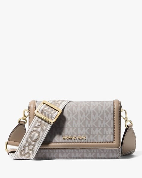 Buy Michael Kors Jet Set Large Logo Crossbody Bag Beige Color