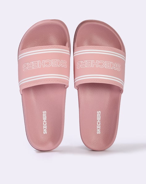 Women Side Lines Open-Toe Slides
