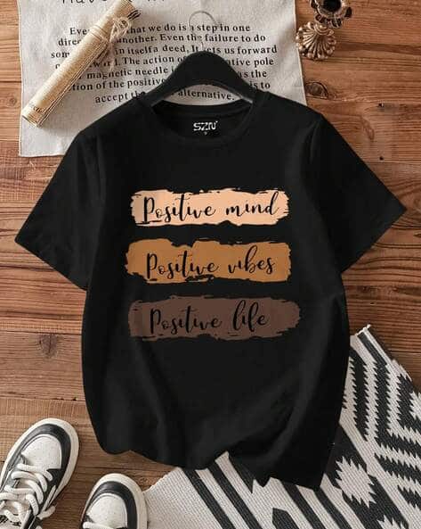 Clafoutis Women Typographic Print Oversized Fit T-Shirt