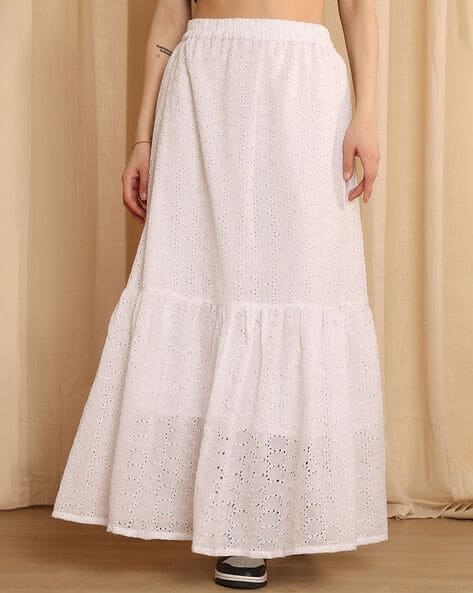 NEUDIS Women Self-design Flared Skirt