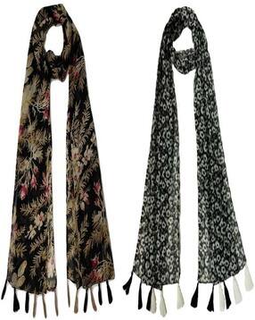 stole villa Women Floral Cotton Scarf -picture-29
