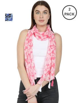 stole villa Women Floral Cotton Scarf-picture-36