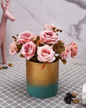 tayhaa Artificial Rose Plant with Ceramic Pot-picture-18