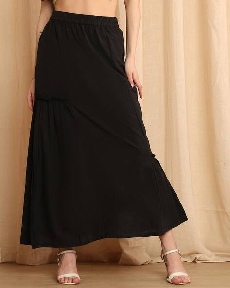 Buy NEUDIS Women Flared Maxi Length Skirt Online | Ajio.com